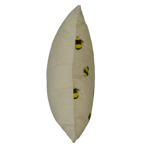 Bees, Taupe - (45cm x 45cm) Cushion - Image 4